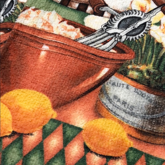 Set of 2 brand new cotton kitchen towels lemon - Picture 2 of 3